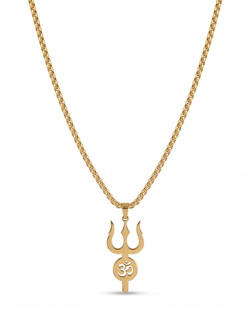 Men's Compass Rose Pendant Chain