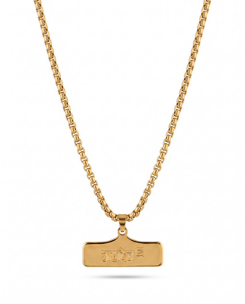 Men's Triangle Pendant Chain