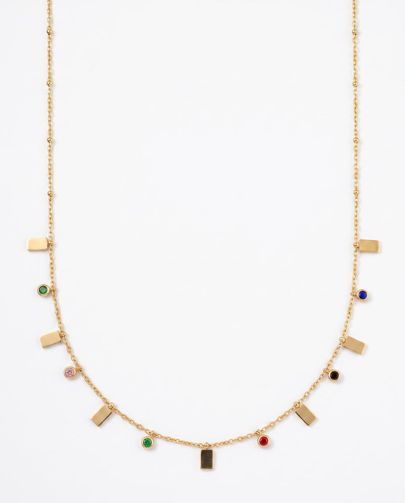 Women's Emerald Pendant Chain