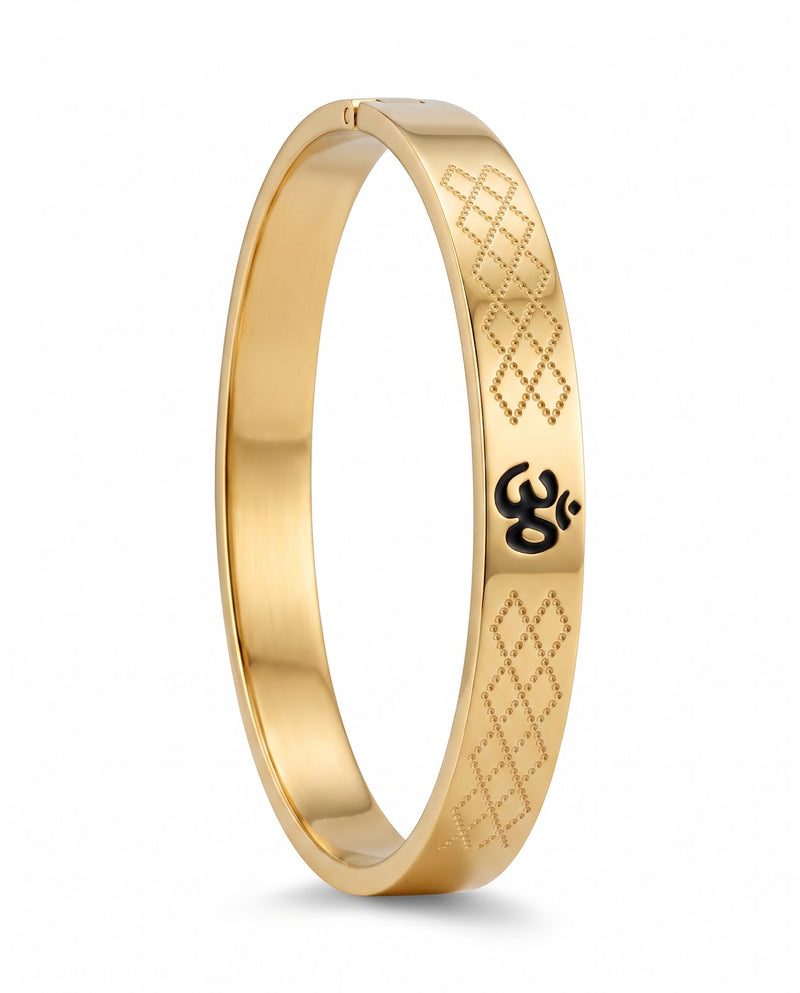 Men's Om Engraved Kada
