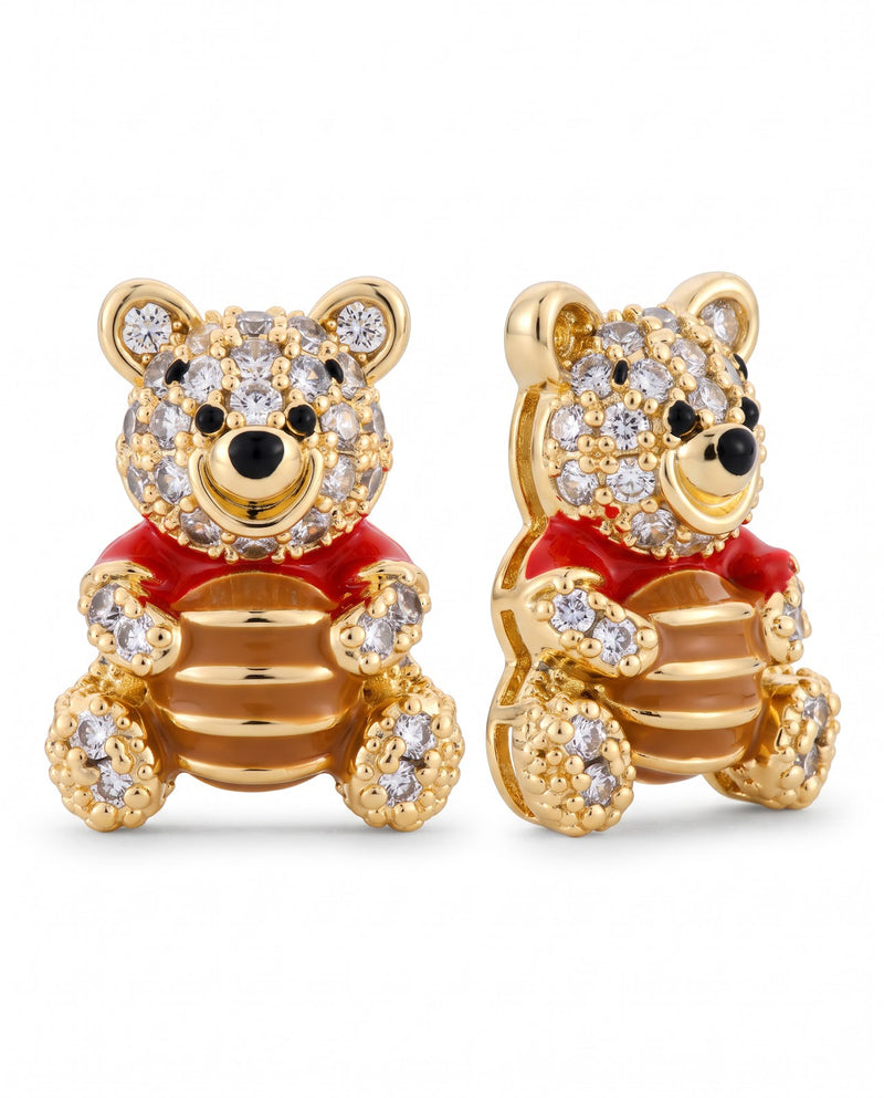 Women's Teddy Bear Stud Earrings