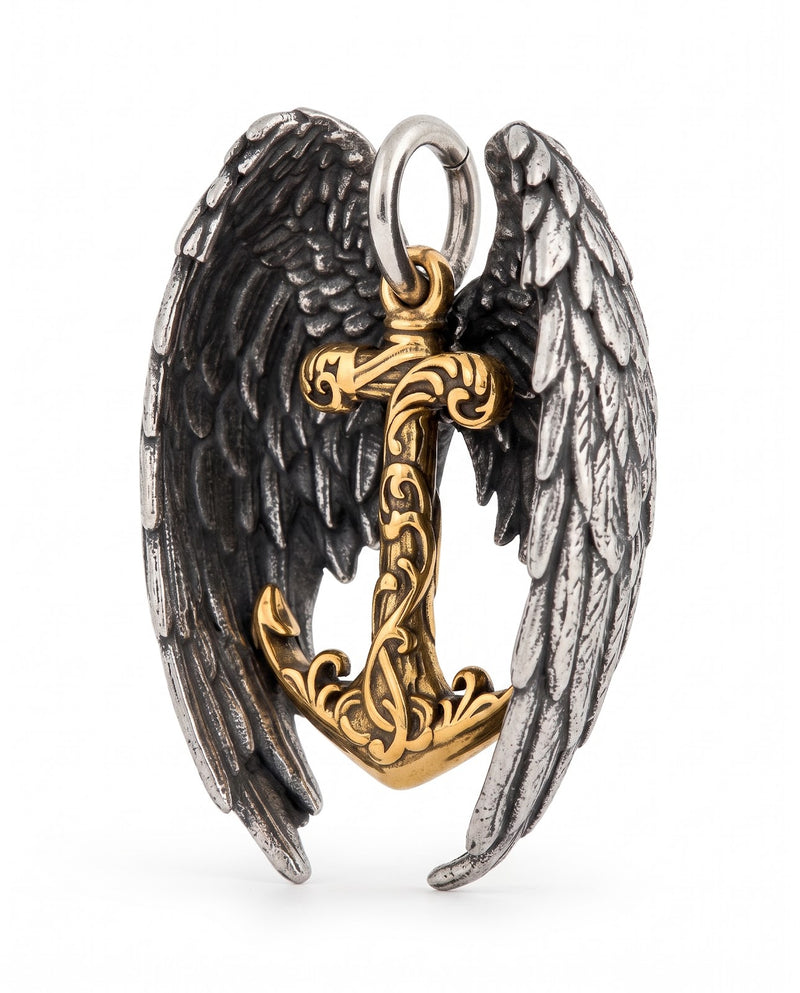 Guardian Anchor Wings Pendant