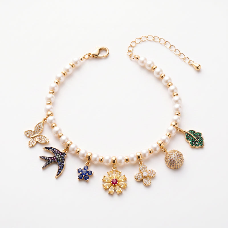 Gold Charm Bracelet