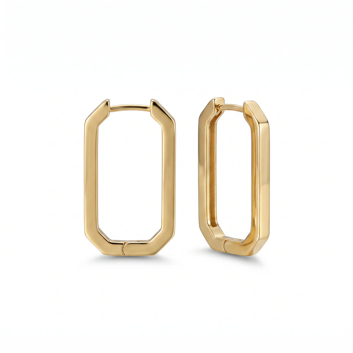 Geometric Open Rectangle Hoops