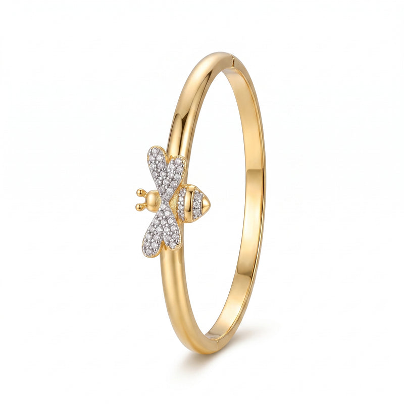 Golden Butterfly Crystal Kada