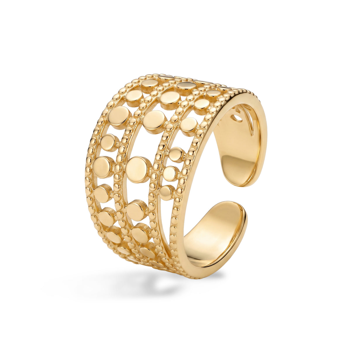 Textured Open Band Ring