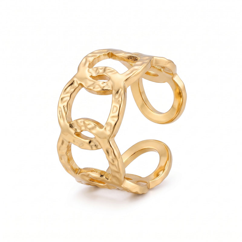Linked Oval Statement Ring