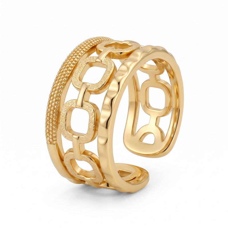 Layered Geometric Band Ring