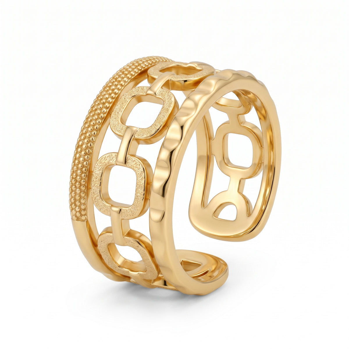 Layered Geometric Band Ring