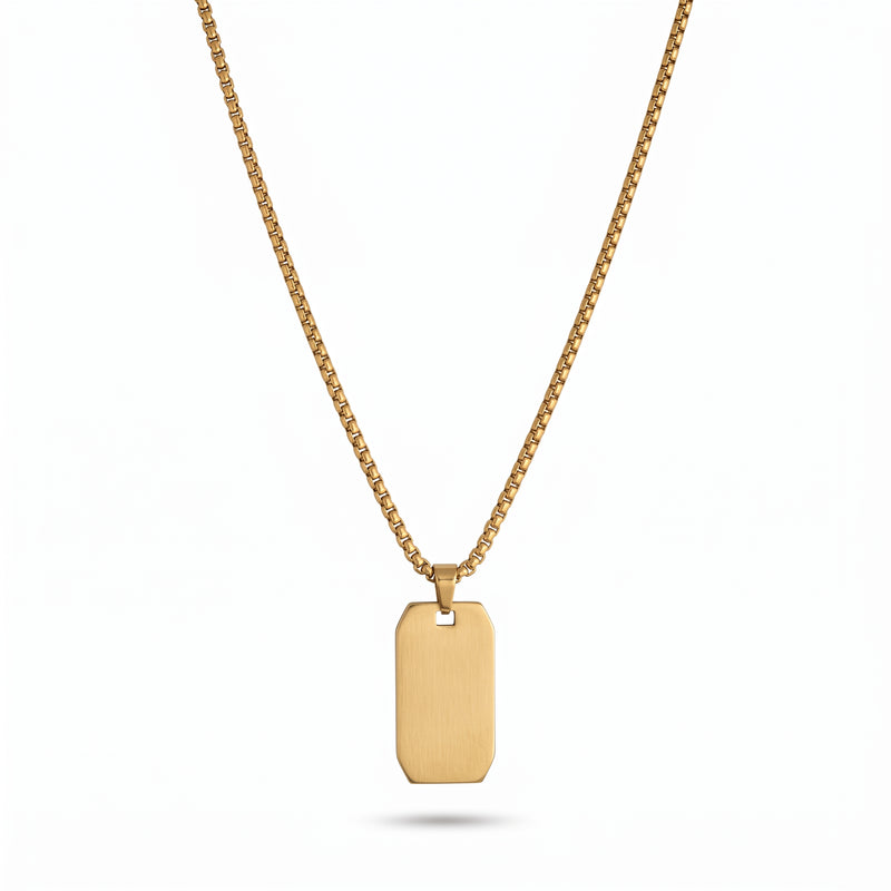 Gold Tag Necklace