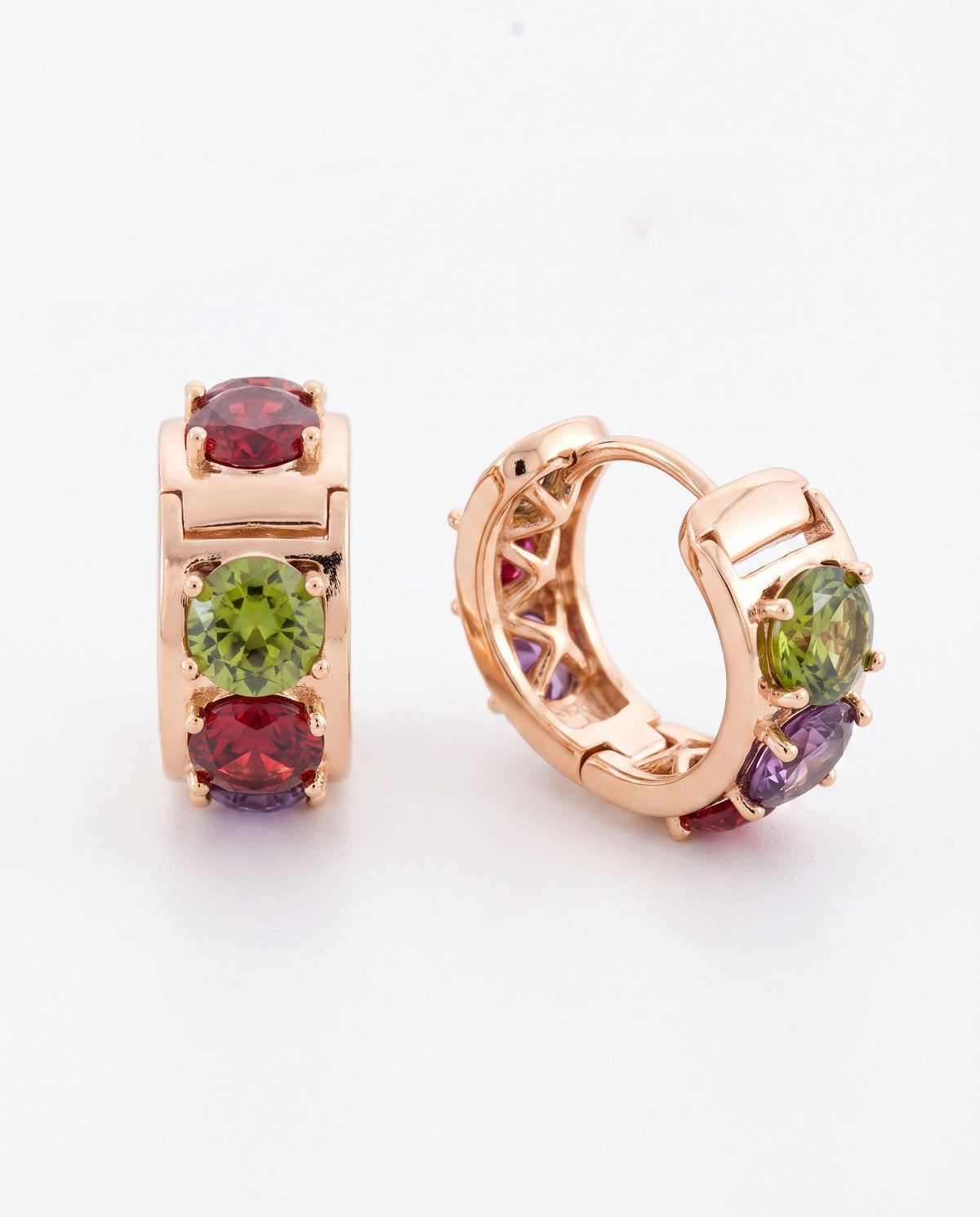 Women's Crystal Huggie Earrings