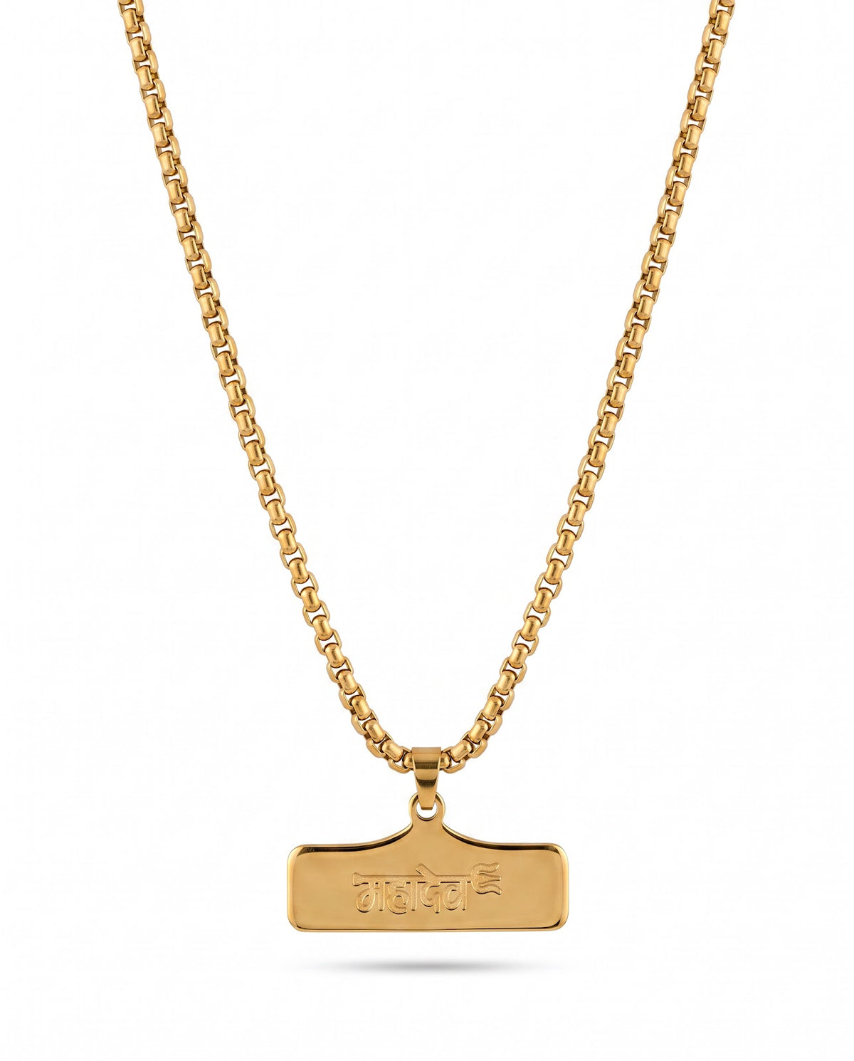 Men's Triangle Pendant Chain