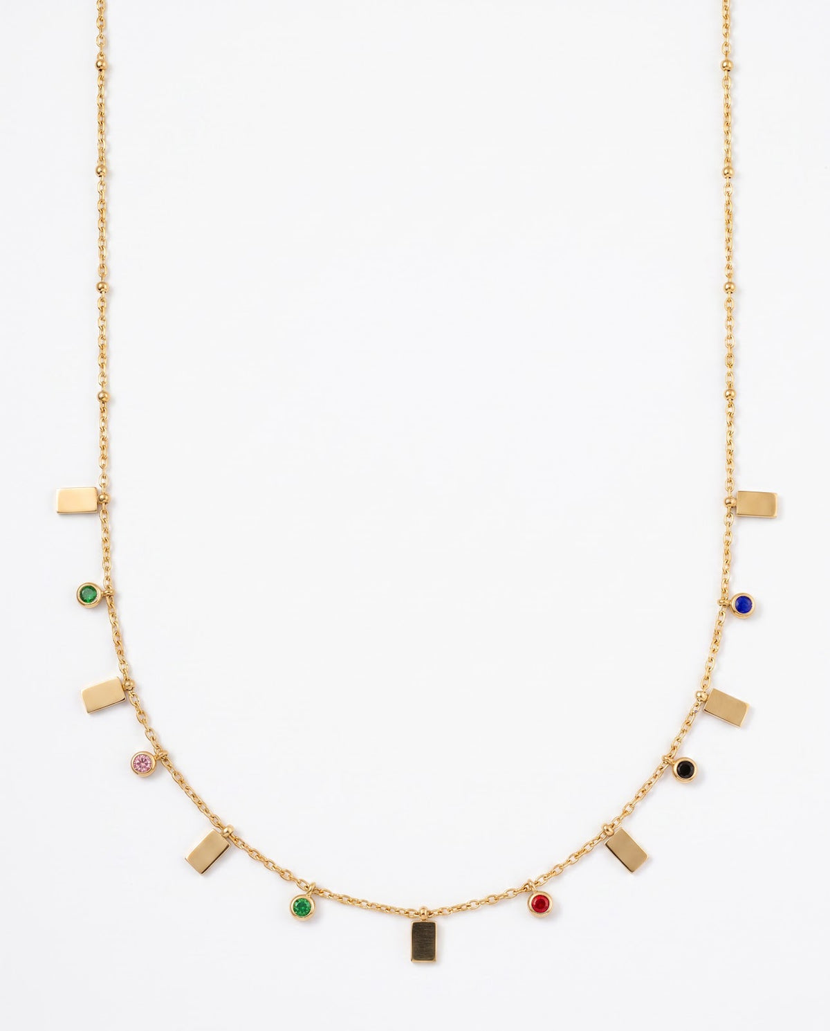 Women's Emerald Pendant Chain