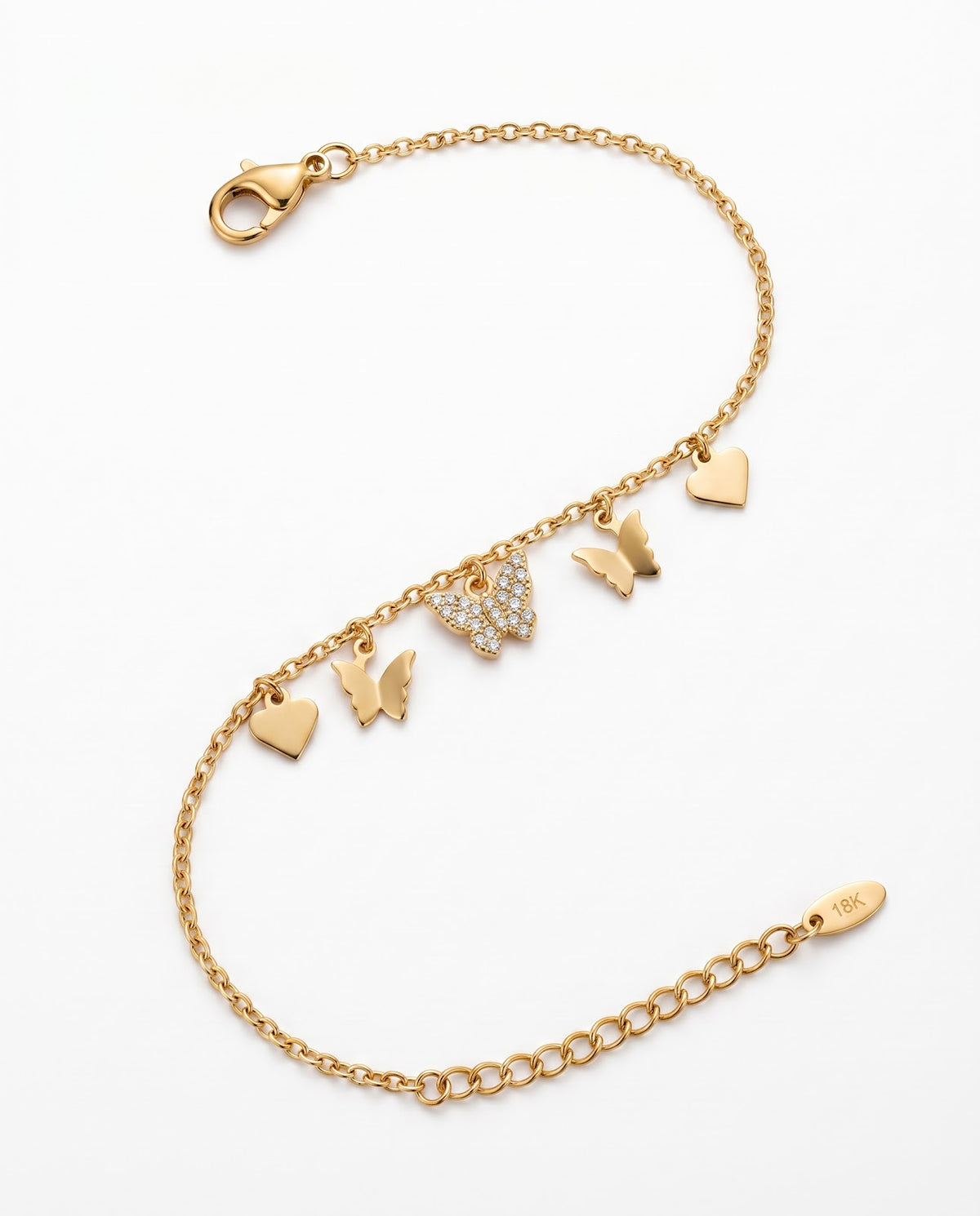 Women's Butterfly Charm Bracelet