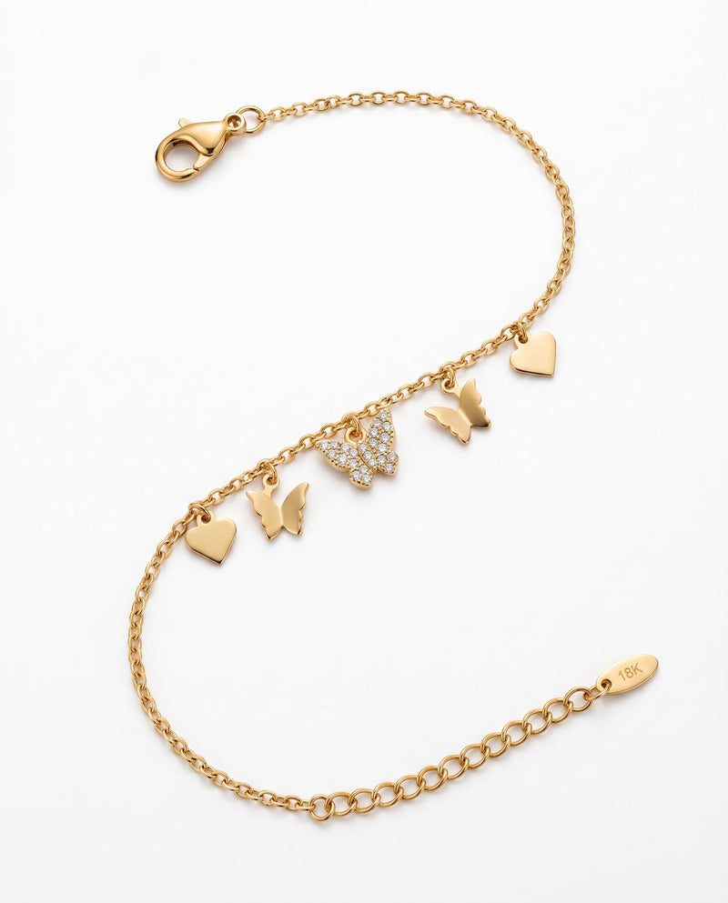 Women's Butterfly Charm Bracelet