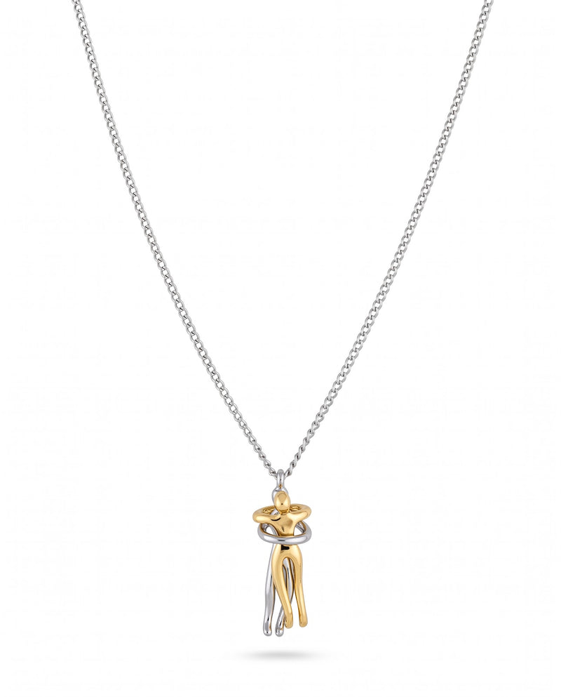 Women's Crystal Circle Pendant Chain