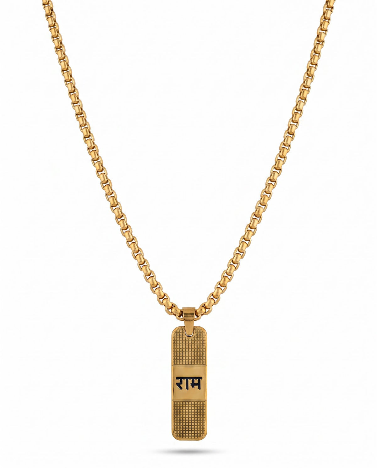 Men's Black Cross Pendant Chain