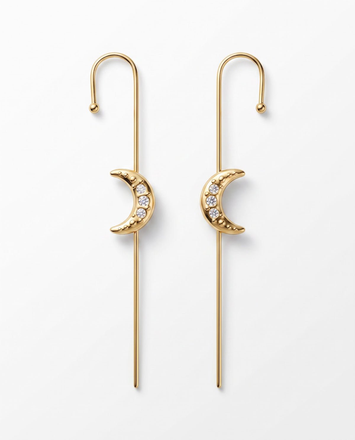 Women's Moon Threader Earrings