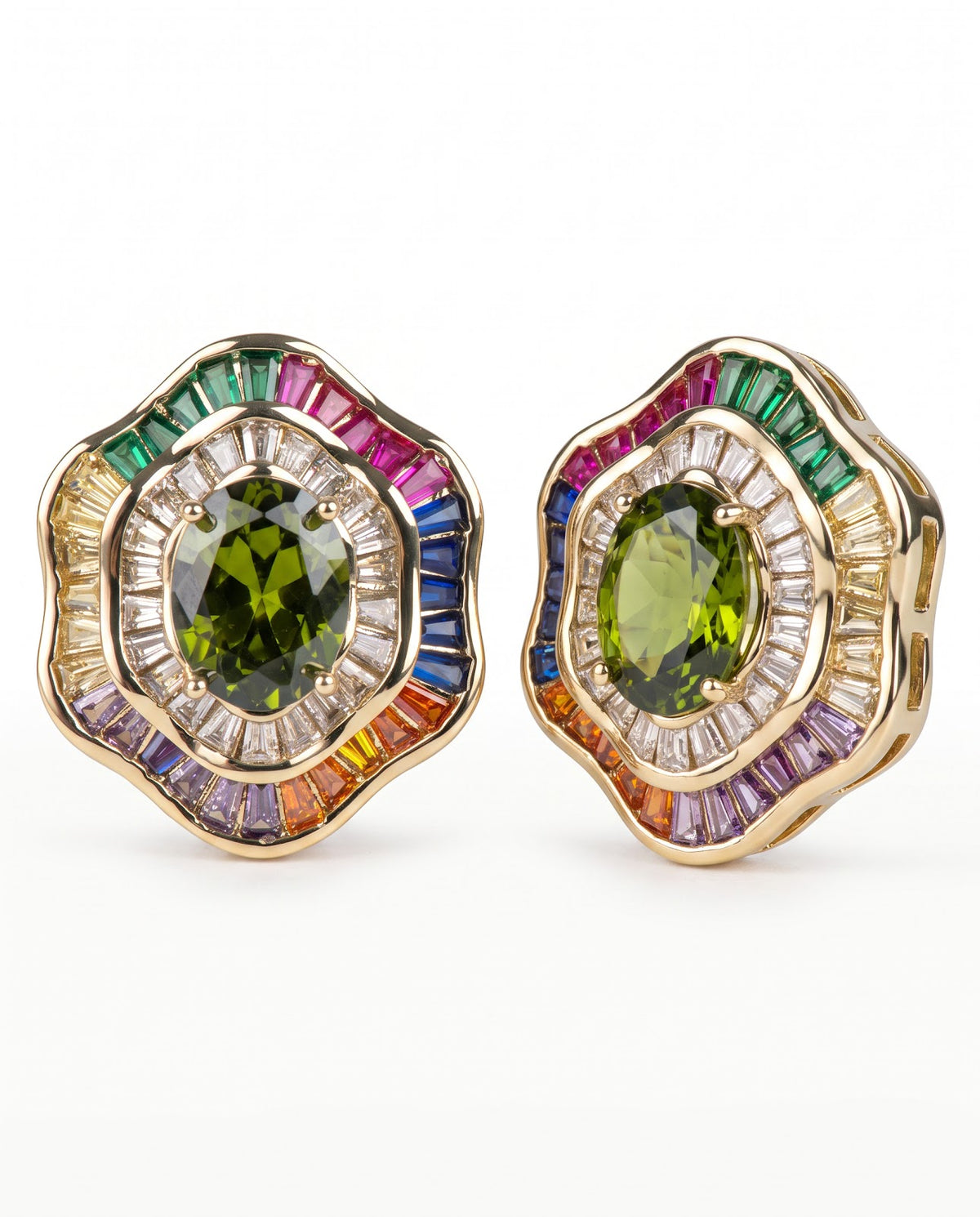 Women's Vintage Crystal Stud Earrings