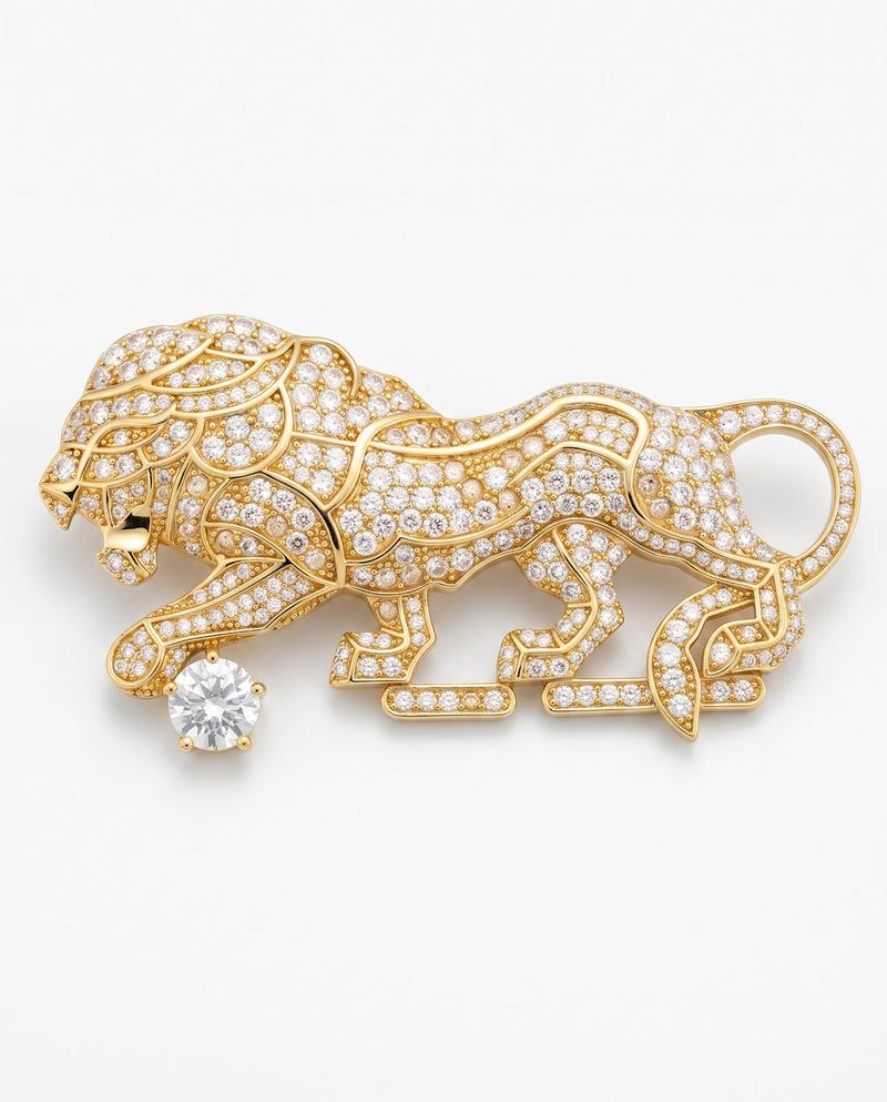 Royal Lion Brooch