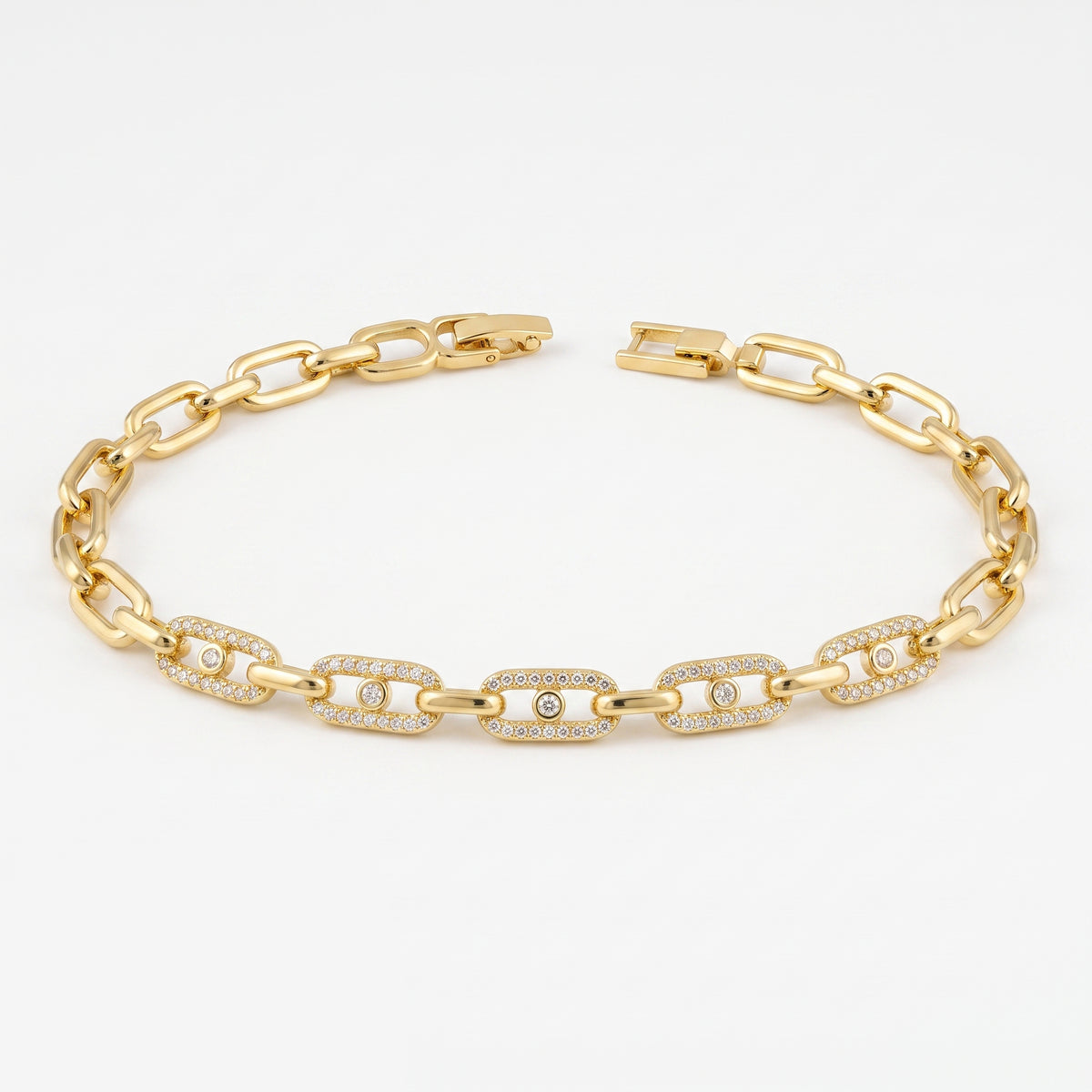 Gold Link Chain Bracelet