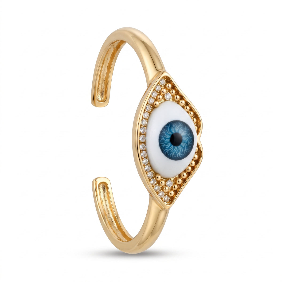 Evil Eye Crystal Cuff