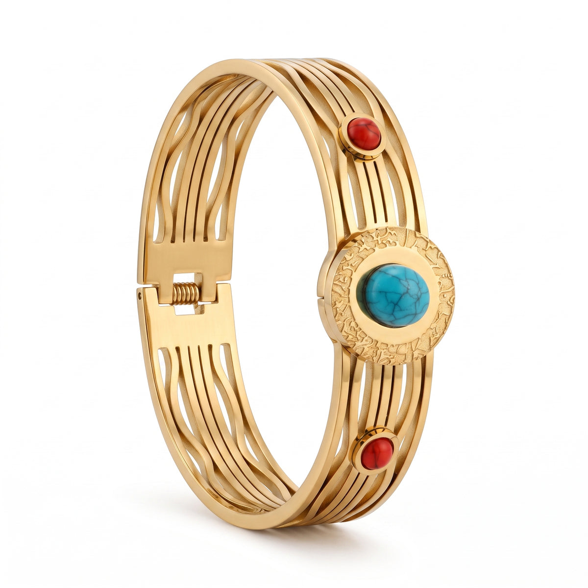 Blue Evil Eye Layered Kada