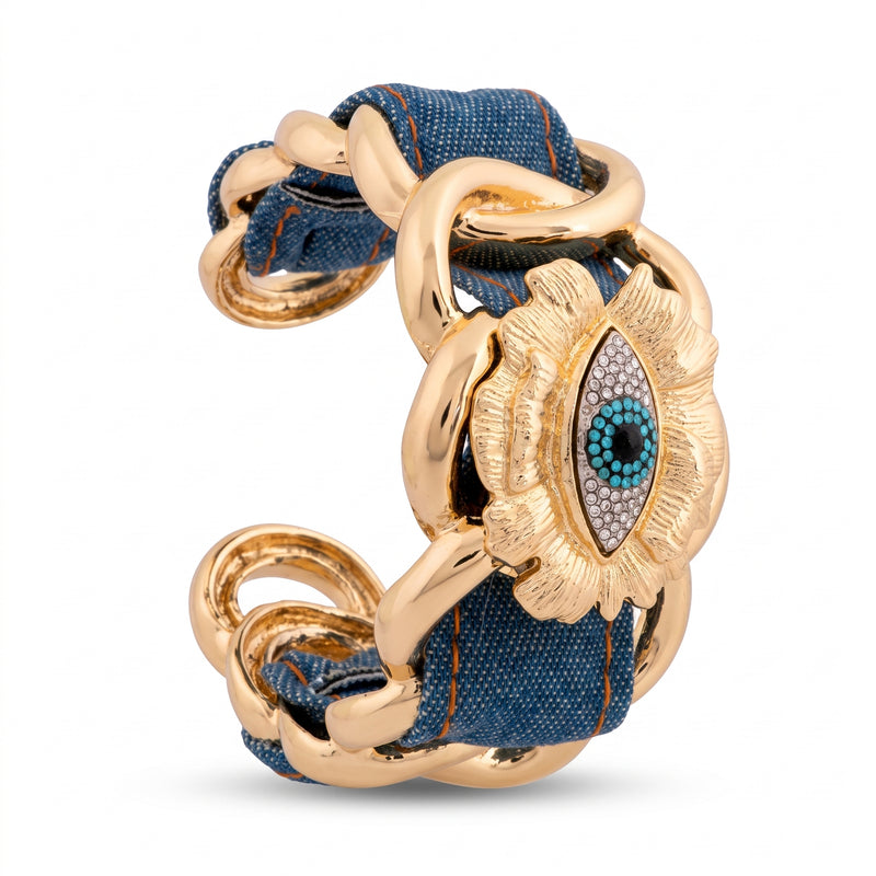 Blue Eye Woven Statement Kada