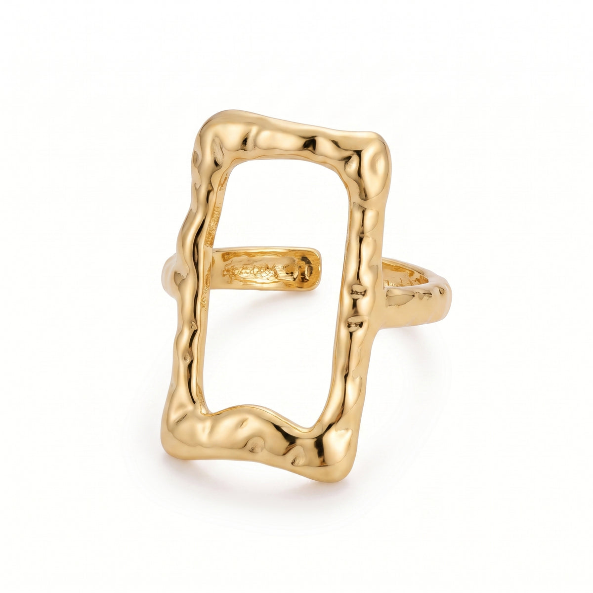 Abstract Rectangle Open Ring