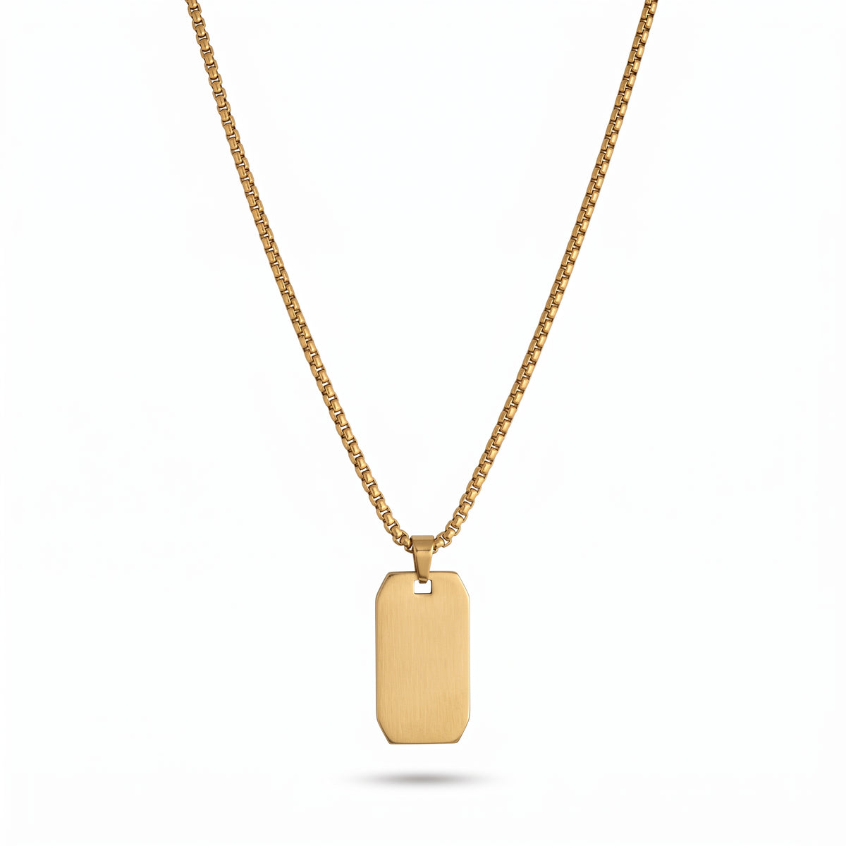 Gold Tag Necklace